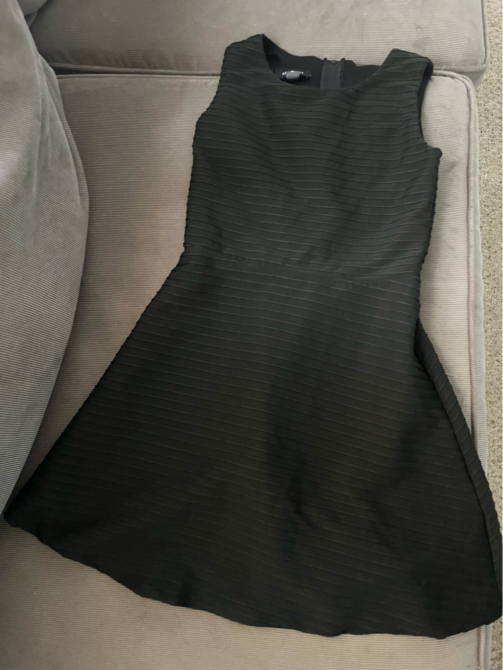 Amy Byer Black Pinstripe Pencil Skirt